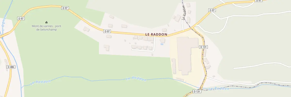 Plan du 16 Le Raddon à Belonchamp