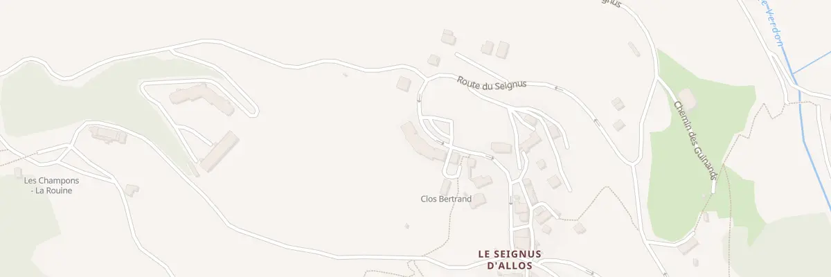 Plan du 480 Rte du Seignus à Allos