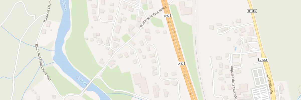 Plan du 789 Rte du Pont Rouge à Magland