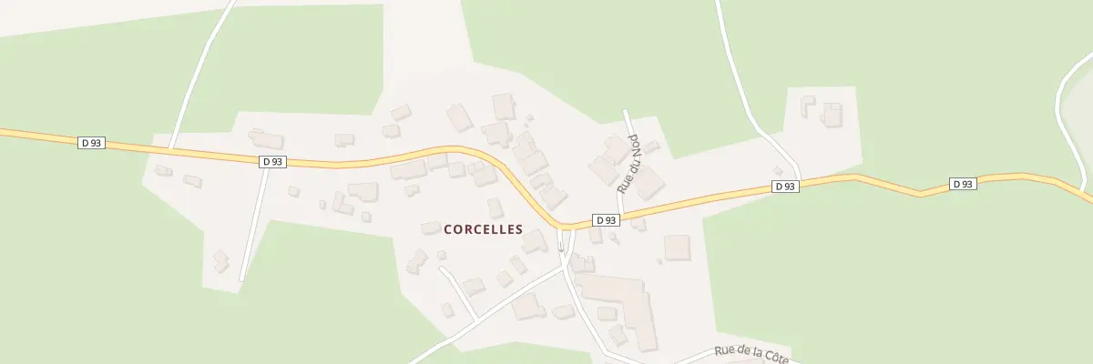 Plan du 8 Gr Grande Rue de Corcelles à Saulnot