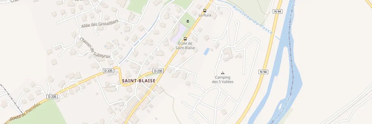 Plan du 15 Rte Traversee de Saint Blaise à Briançon