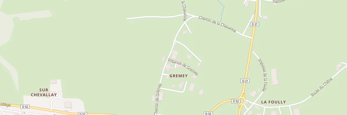 Plan du 1 Imp de Gremey à Saint-Paul-en-Chablais