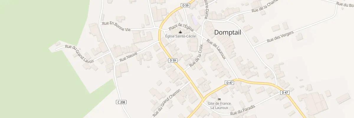 Plan du 12 Rte de Flin à Domptail