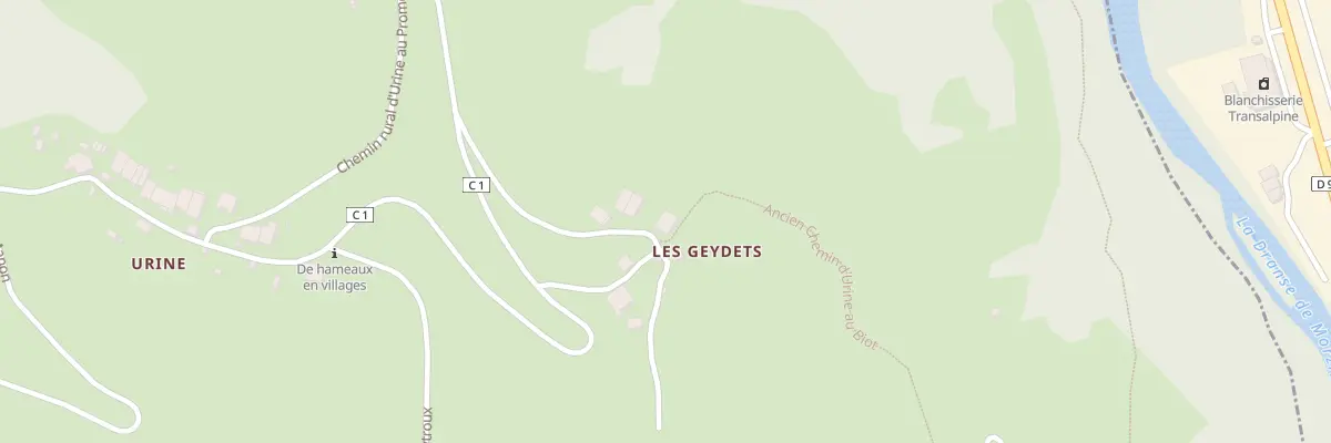 Plan du 185 Che des Geydets à La Baume
