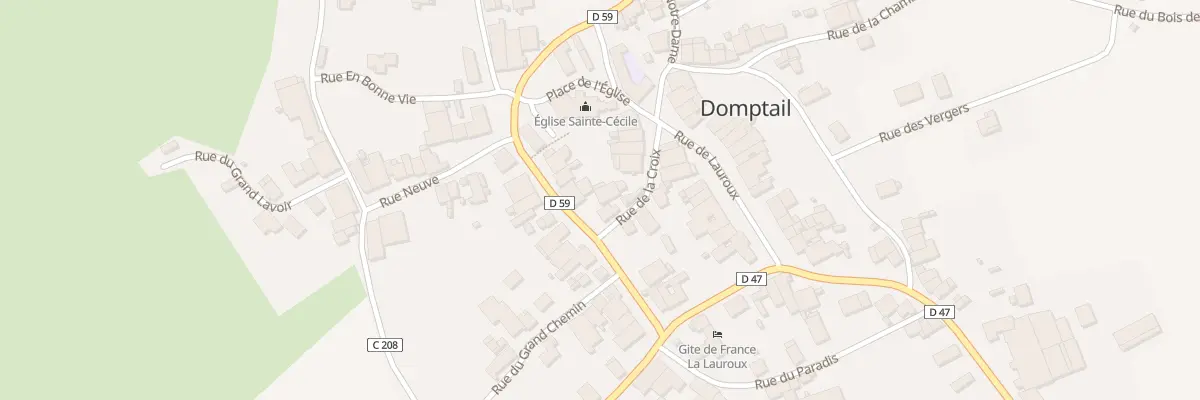 Plan du 10 Rte de Flin à Domptail