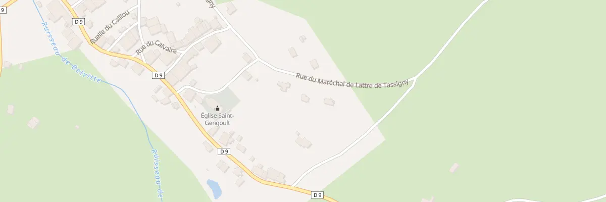 Plan du 390 Rue Mal de Lattre de Tassigny à Xaffévillers