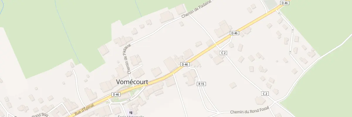 Plan du 5 Rue de Rambervillers à Vomécourt