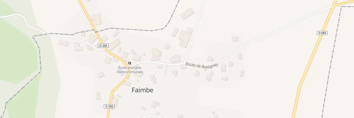 Plan du 9 Rte de Bretigney à Faimbe