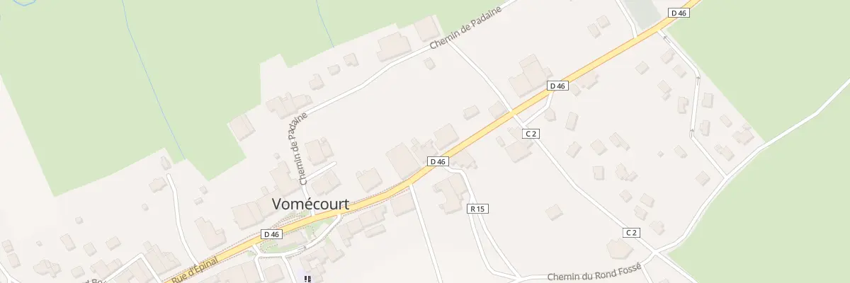 Plan du 7 Rue de Rambervillers à Vomécourt