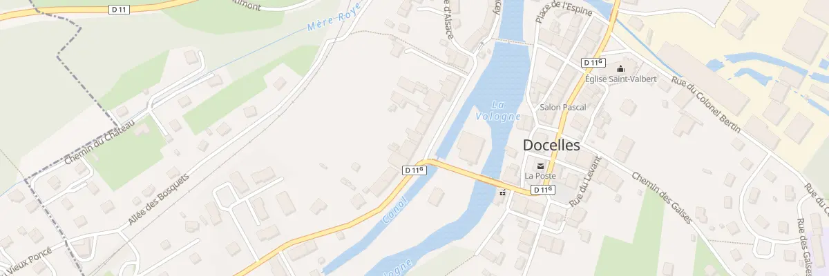 Plan du 2B Rue du Général Patch à Docelles