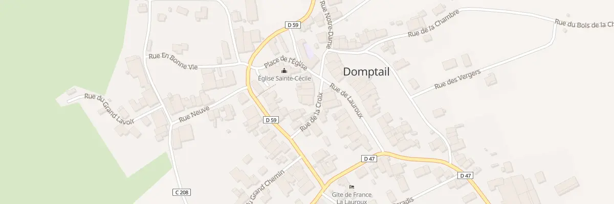 Plan du 3 Rue de la Croix à Domptail