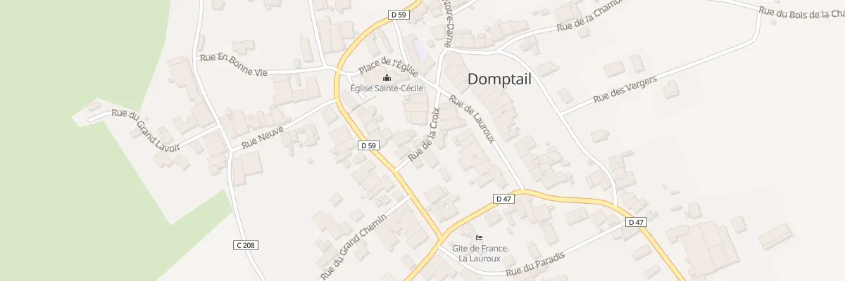 Plan du 1 Rue de la Croix à Domptail