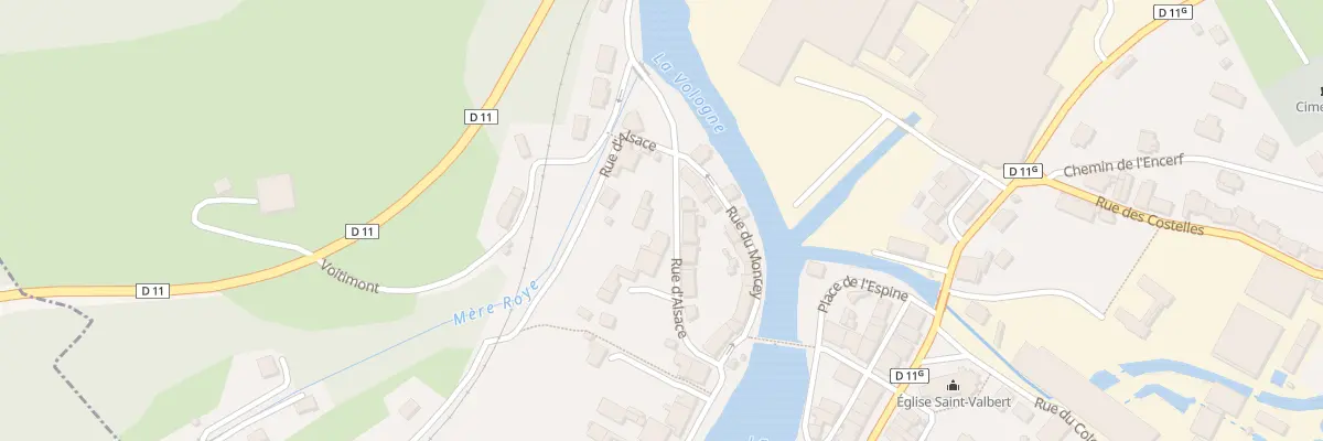 Plan du 33 Rue d’Alsace à Docelles