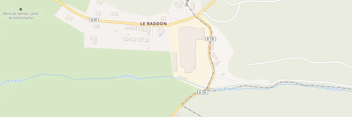 Plan du 26 Le Raddon à Belonchamp