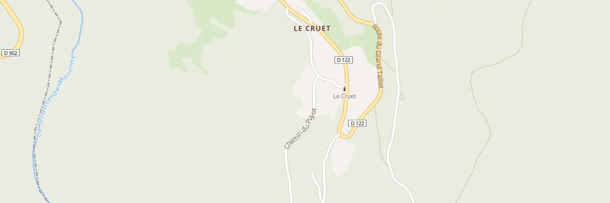 Plan du 5085 Le Cruet à La Forclaz