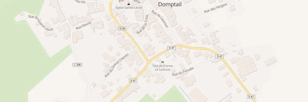 Plan du 3 Rte de Baccarat à Domptail