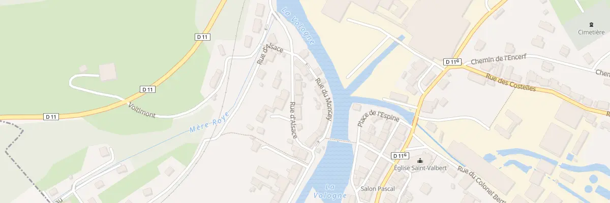 Plan du 6 Rue d’Alsace à Docelles