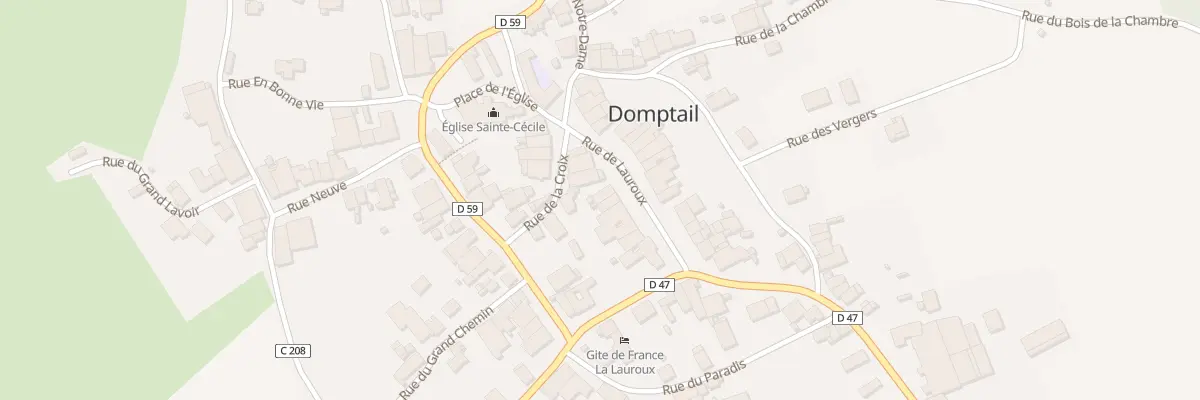 Plan du 9 Rue de Lauroux à Domptail