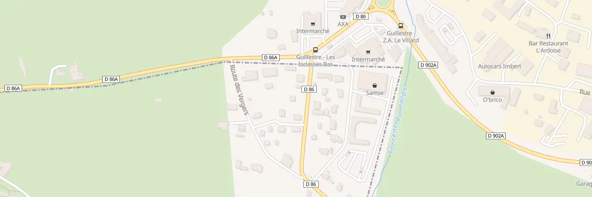 Plan du 70 Rte des Isclasses à Risoul