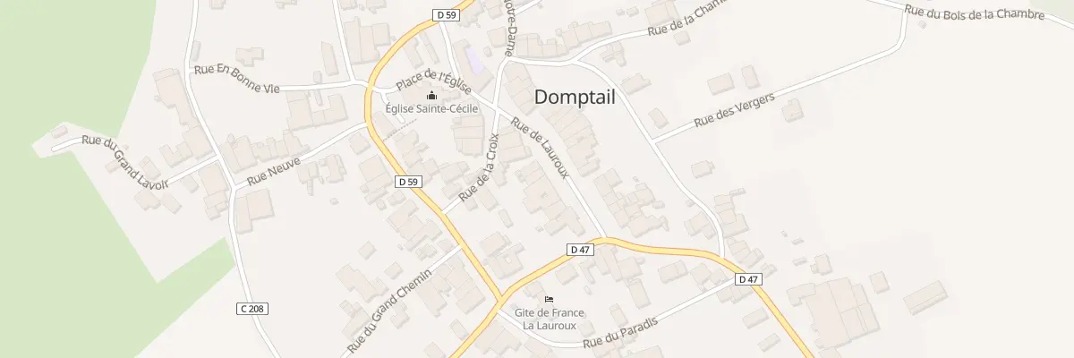 Plan du 7 Rue de Lauroux à Domptail