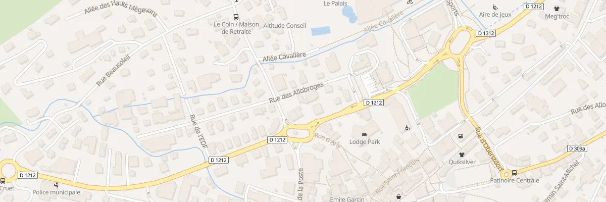 Plan du 85 Rue des Allobroges à Megève