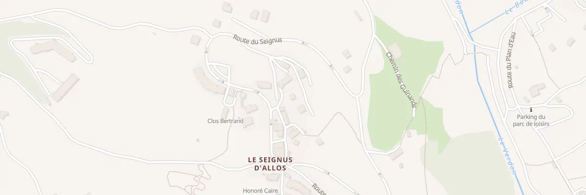 Plan du 112 Rue Chapelle Saint Jacques à Allos