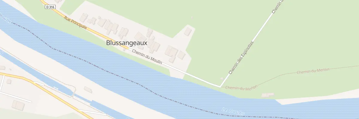 Plan du 45 Rue Principale à Blussangeaux