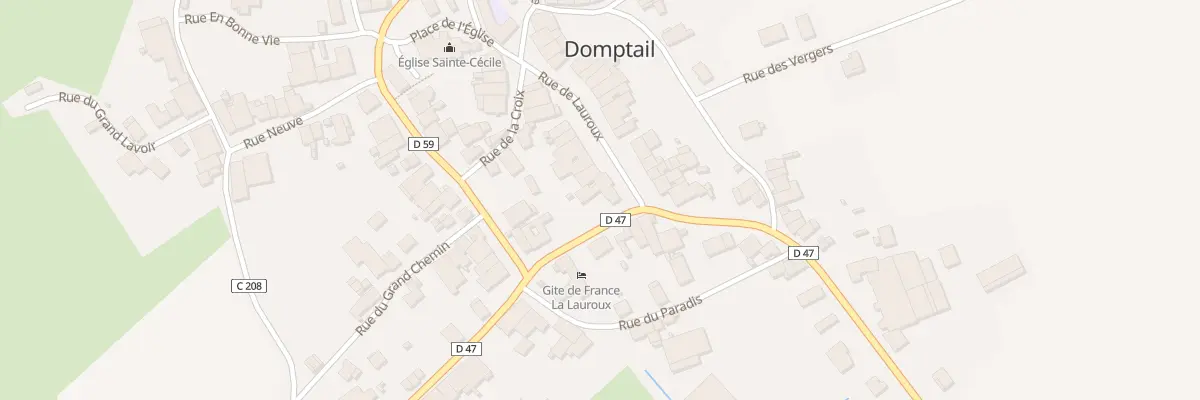 Plan du 1 Rue de Lauroux à Domptail