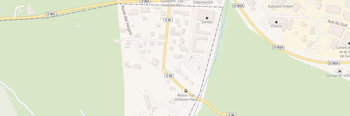 Plan du 155 Rte des Isclasses à Risoul