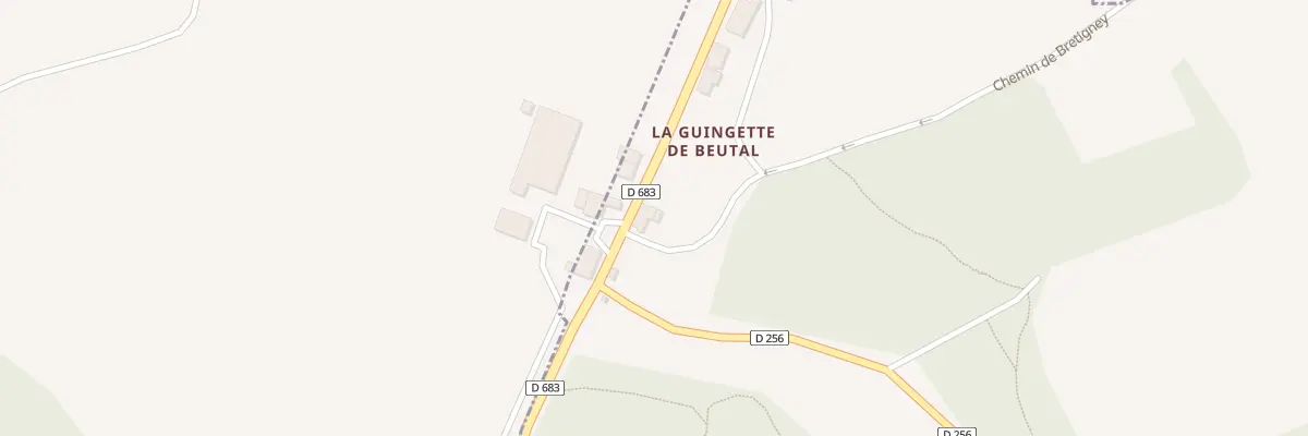 Plan du 1 Che de Bretigney à Beutal