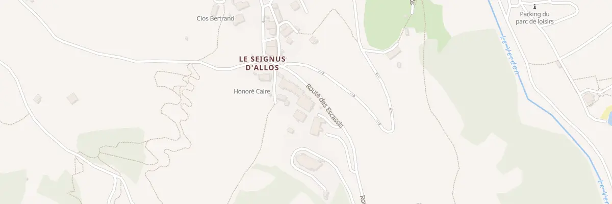 Plan du 1155 Rte des Escassis à Allos