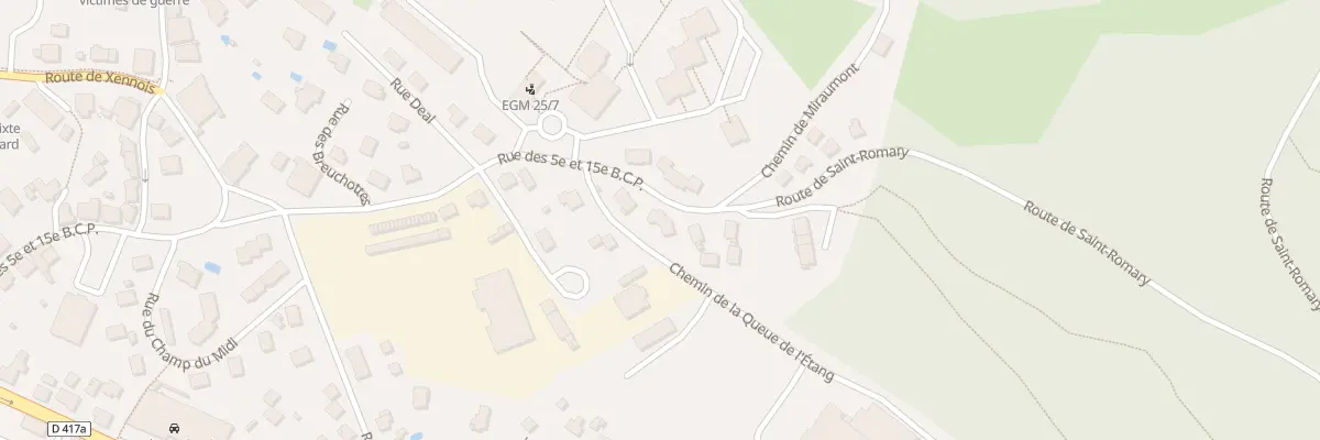 Plan du 72 Rue des 5 et 15 Bcp à Saint-Étienne-lès-Remiremont