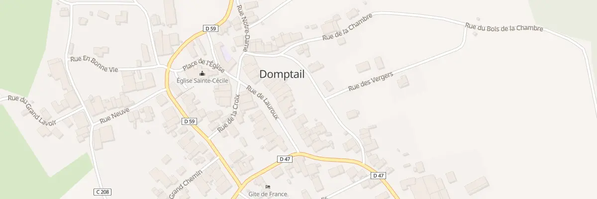 Plan du 12 Rue de Lauroux à Domptail