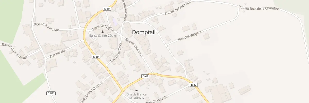 Plan du 10 Rue de Lauroux à Domptail