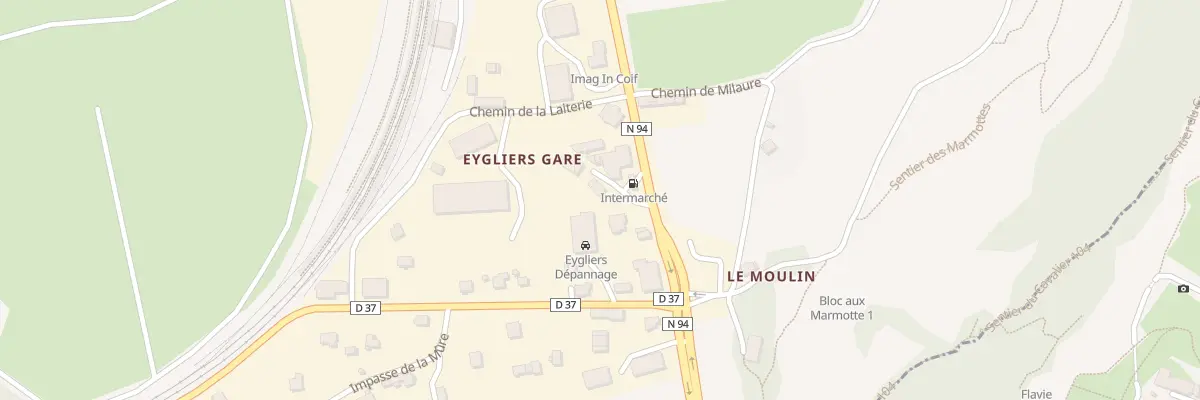 Plan du 509 Rte de la Gare à Eygliers