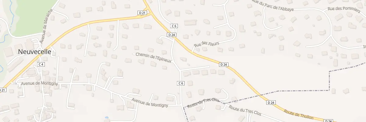 Plan du 321 Che des Houches à Neuvecelle
