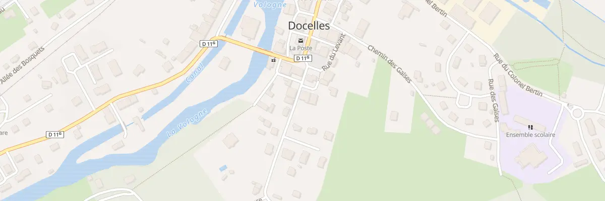 Plan du 7 Rue de la Rosière à Docelles