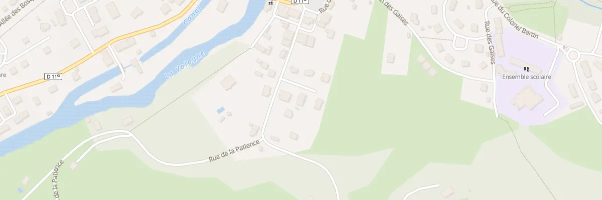 Plan du 13 Rue de la Rosière à Docelles