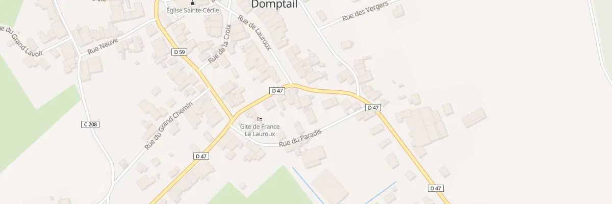 Plan du 12 Rte de Baccarat à Domptail