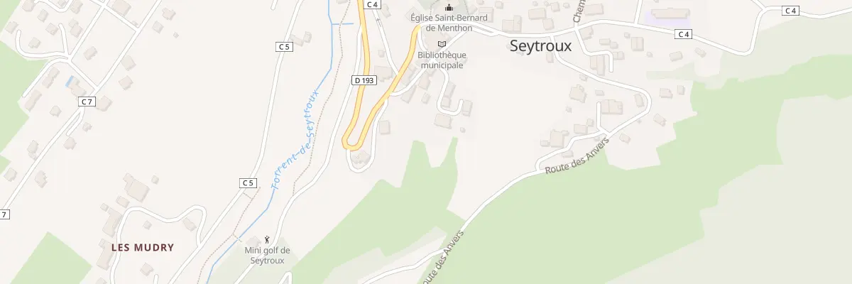 Plan de La Combette à Seytroux