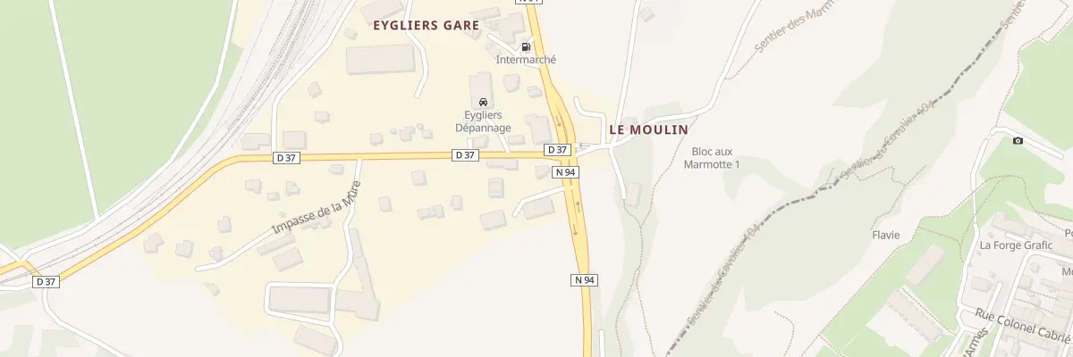 Plan du 5113 La Gare à Eygliers