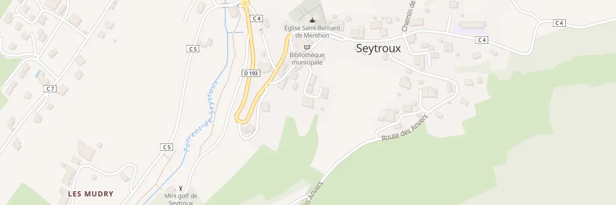 Plan du 104 Che des Combes à Seytroux
