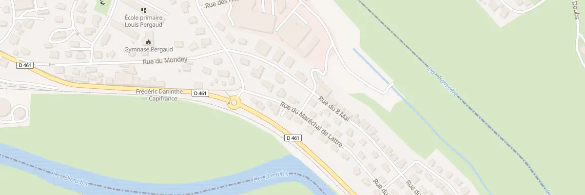 Plan du 7 Rue du Marechal de Lattre à Morteau