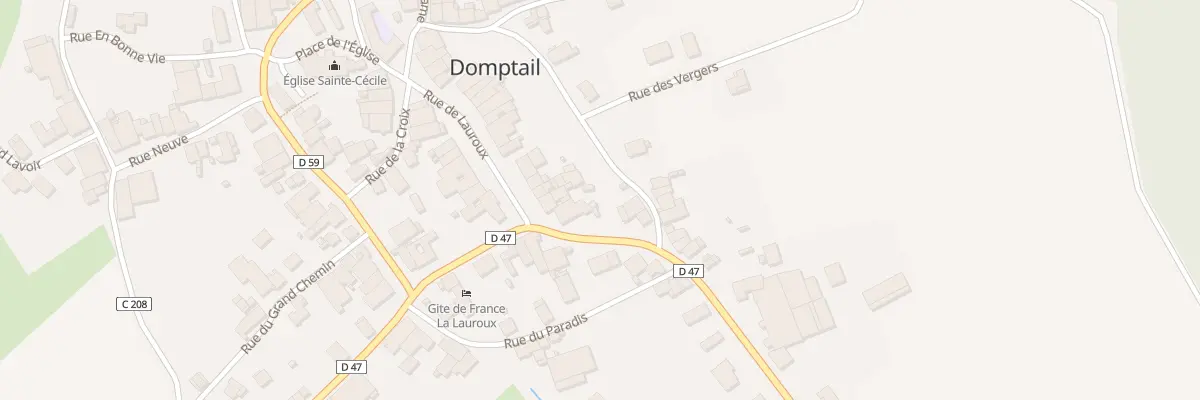 Plan du 2 Rue de Lauroux à Domptail