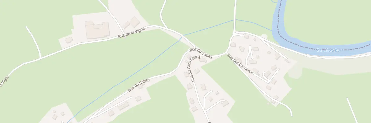 Plan du 1 Rue du Gros Fourg à Montlebon