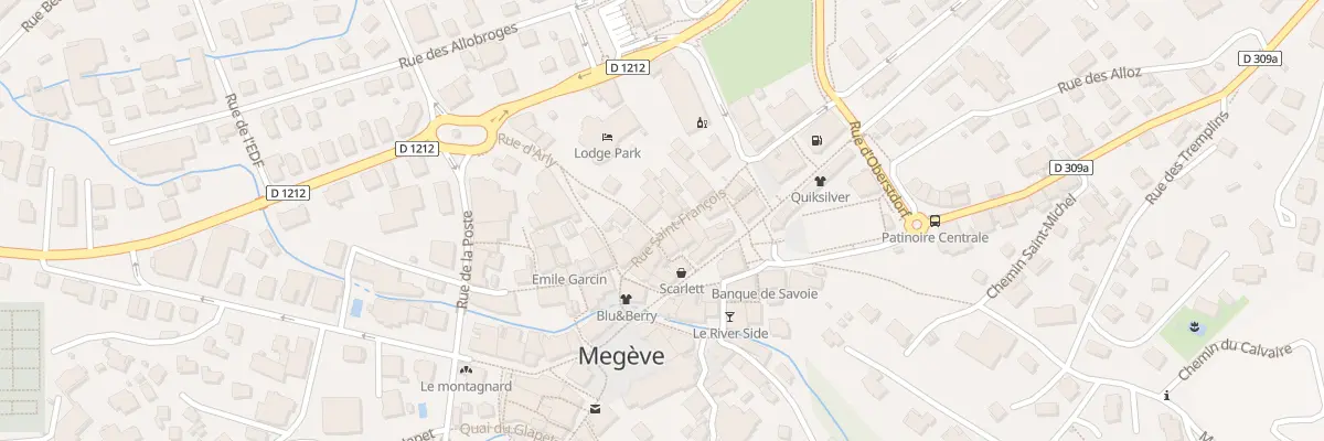 Plan du 74 Rue d’Arly à Megève