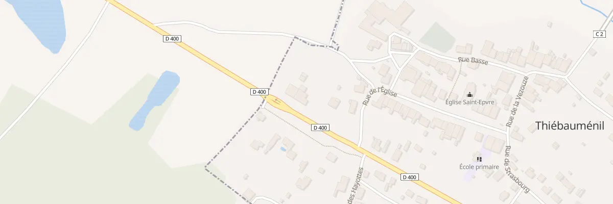 Plan du 3 Rte Departementale 400 à Thiébauménil