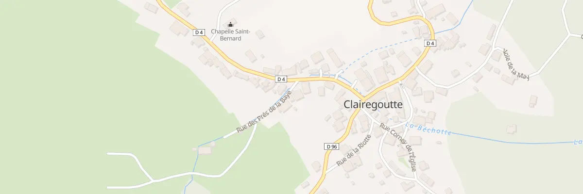 Plan du 3 Rue des Prés de la Baye à Clairegoutte