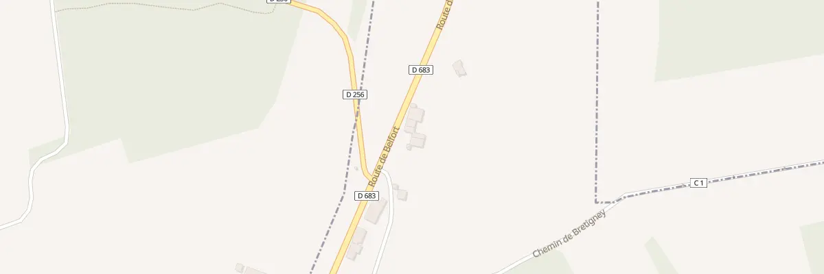 Plan du 10 Rte de Belfort à Beutal