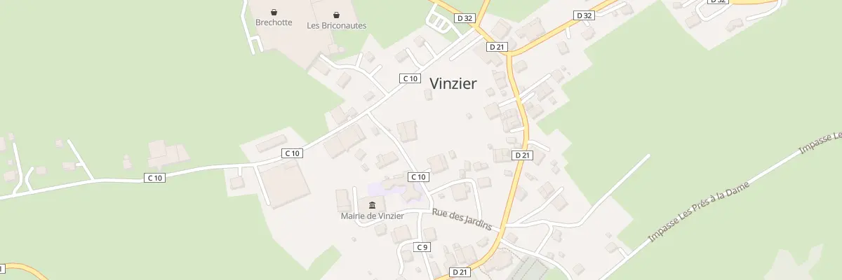 Plan de Vinzier Est à Vinzier